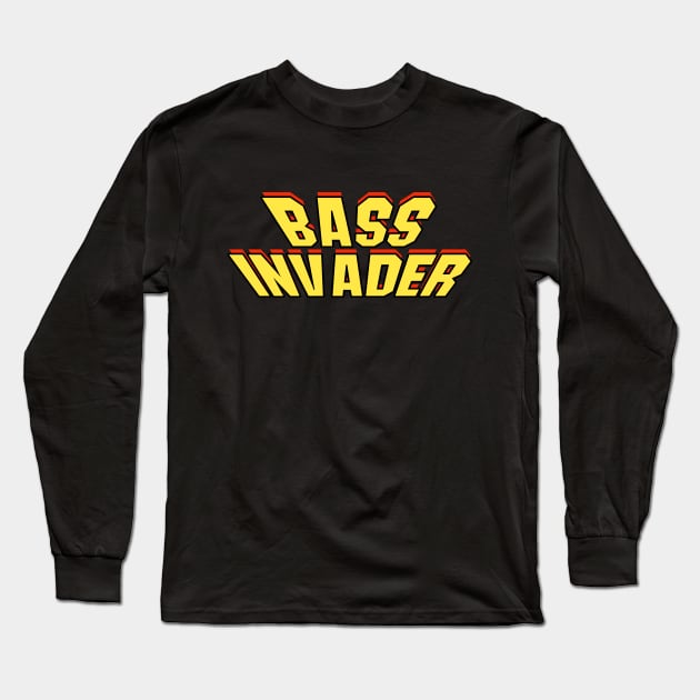 Bass Invader Long Sleeve T-Shirt by n23tees